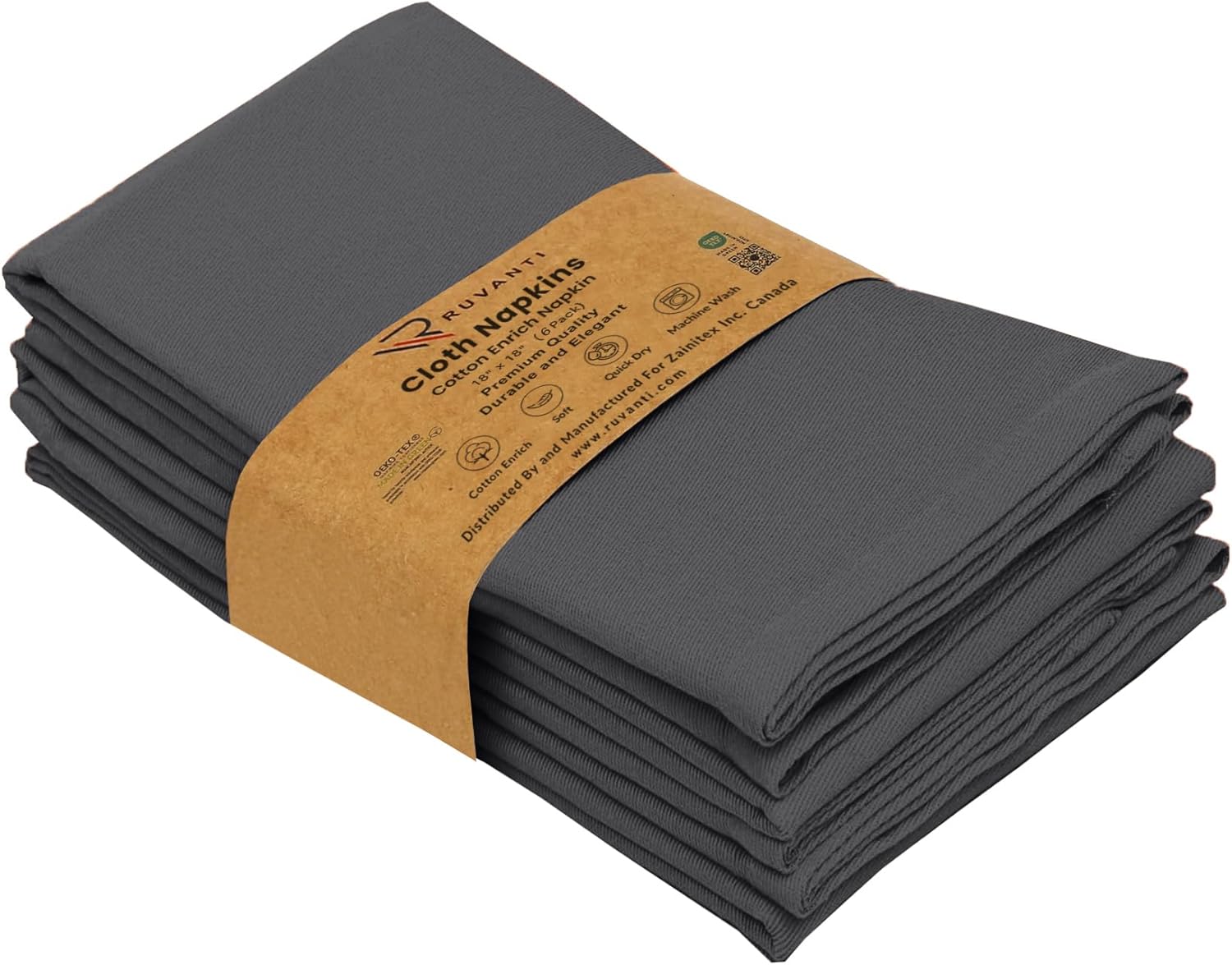 Ruvanti Cloth Napkins Set of Napkins Cloth Washable