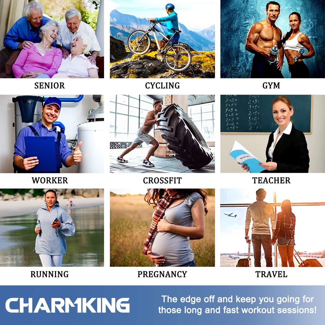 CHARMKING Compression Socks for Men & Wome