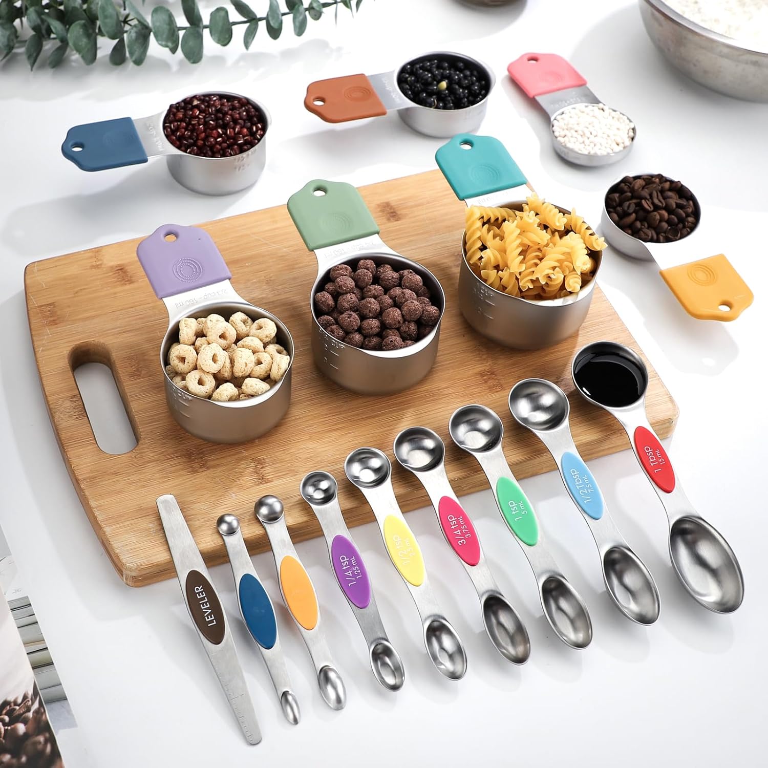 Magnetic Measuring Cups and Spoons Set