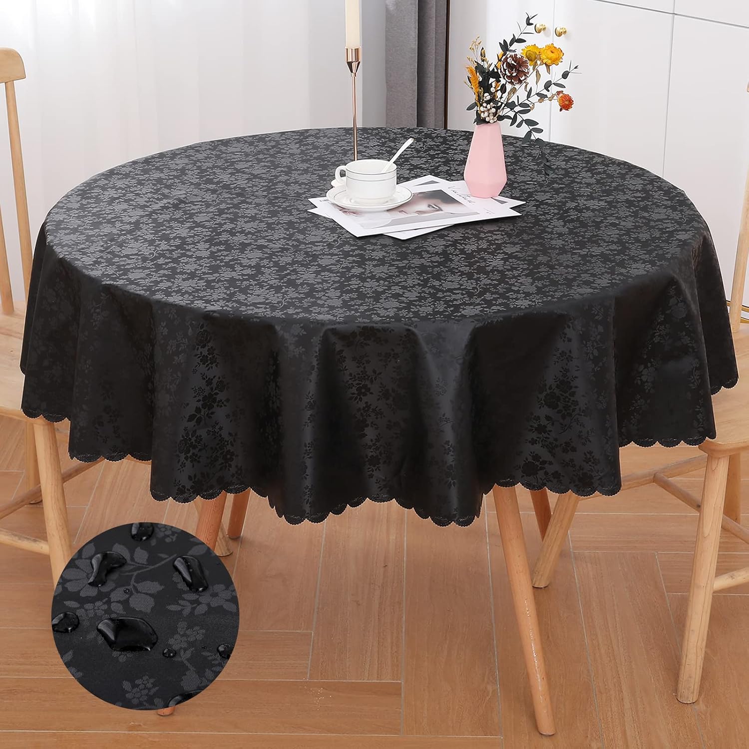 Smiry Rectangle Table Cloth Waterproof Heavy Duty