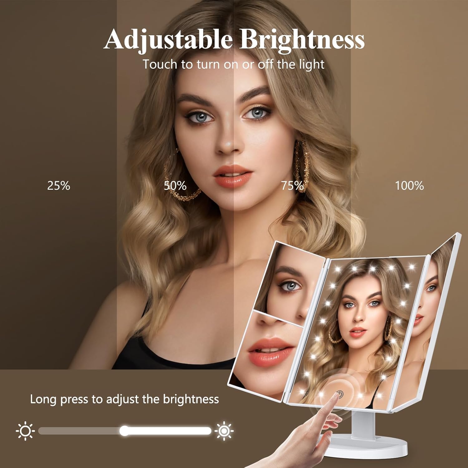 HUONUL Makeup Vanity Mirror with Lights