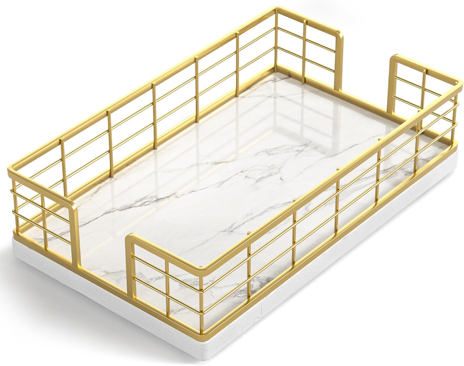 Wican Napkin Holder for Table Bamboo Iron Standing