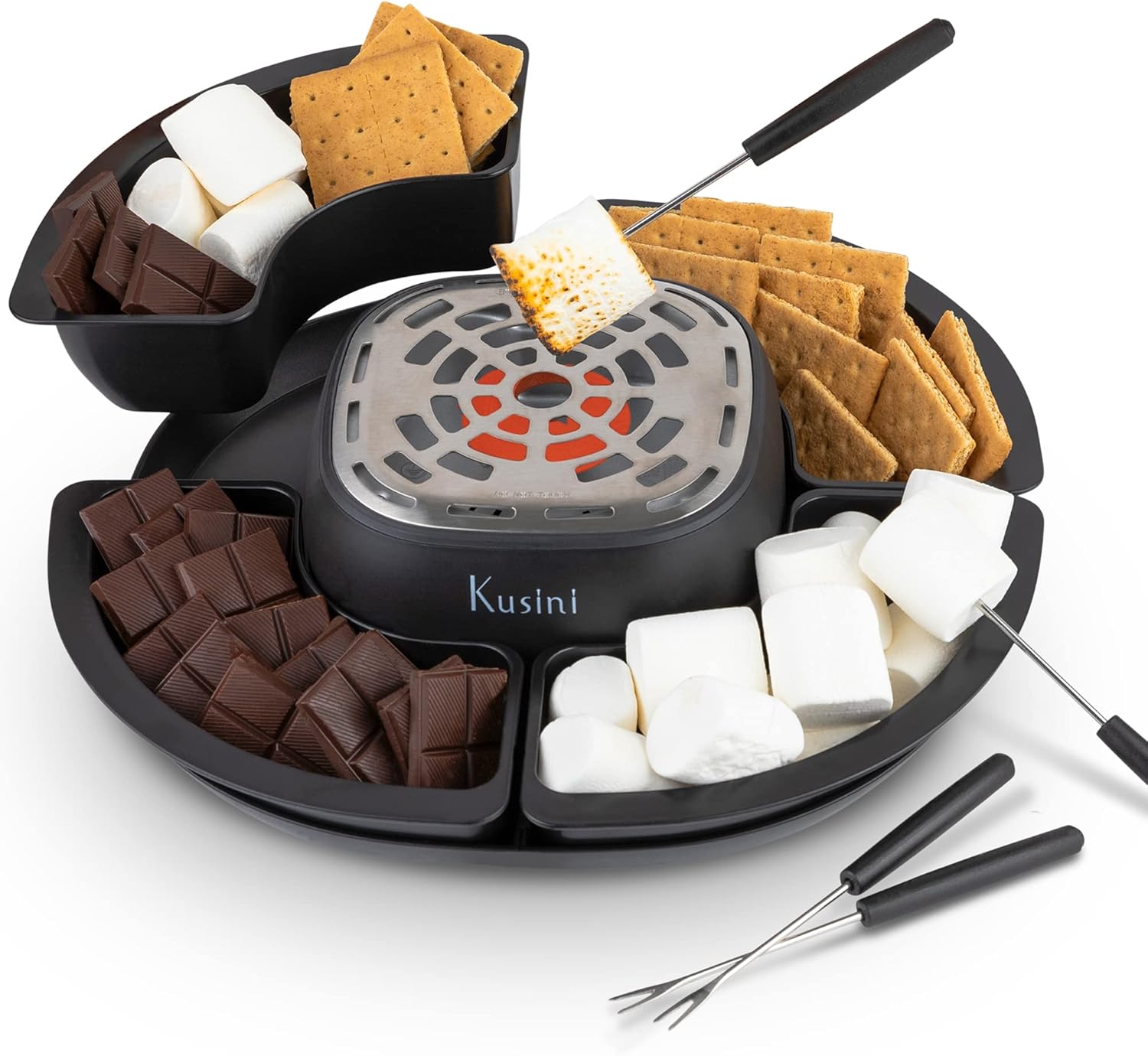 Kusini Smores Maker Tabletop Electric Marshmallow Roaster