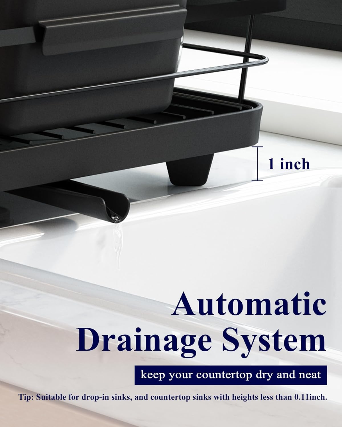 Kitsure Stainless Steel Dish Drying Rack