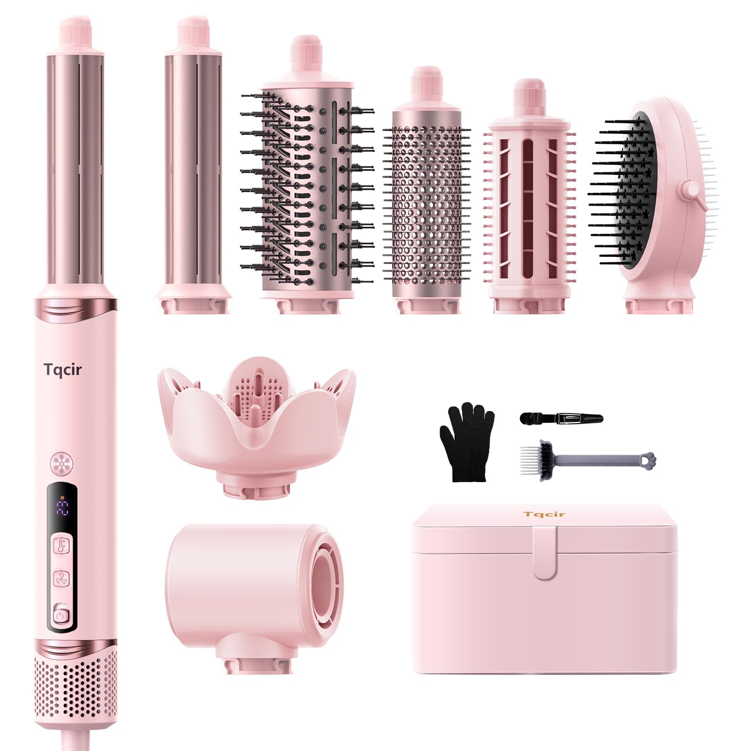 8-in-1 Professional Hot Air Styler&Hair Dryer Brush