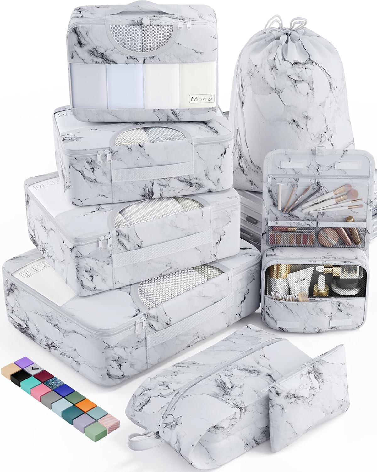 Veken Packing Cubes Set, Travel Luggage Organizers