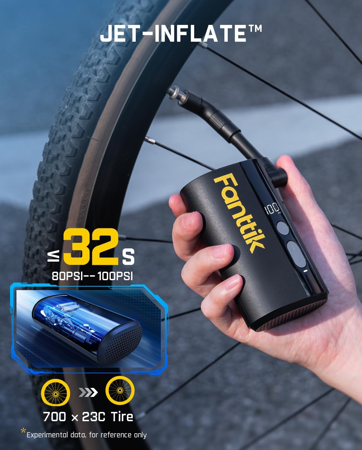 Fanttik X9 Ace Mini Fast Inflate Bike Pump