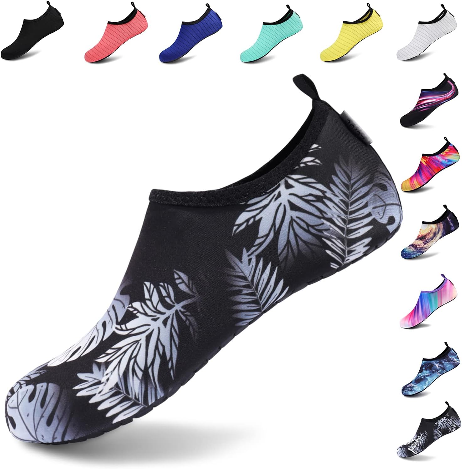 VIFUUR Water Shoes – Barefoot Quick-Dry Aqua Socks