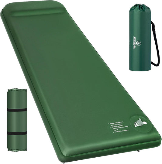 Memory Foam Camping Pad Sleeping Mat with Pillow