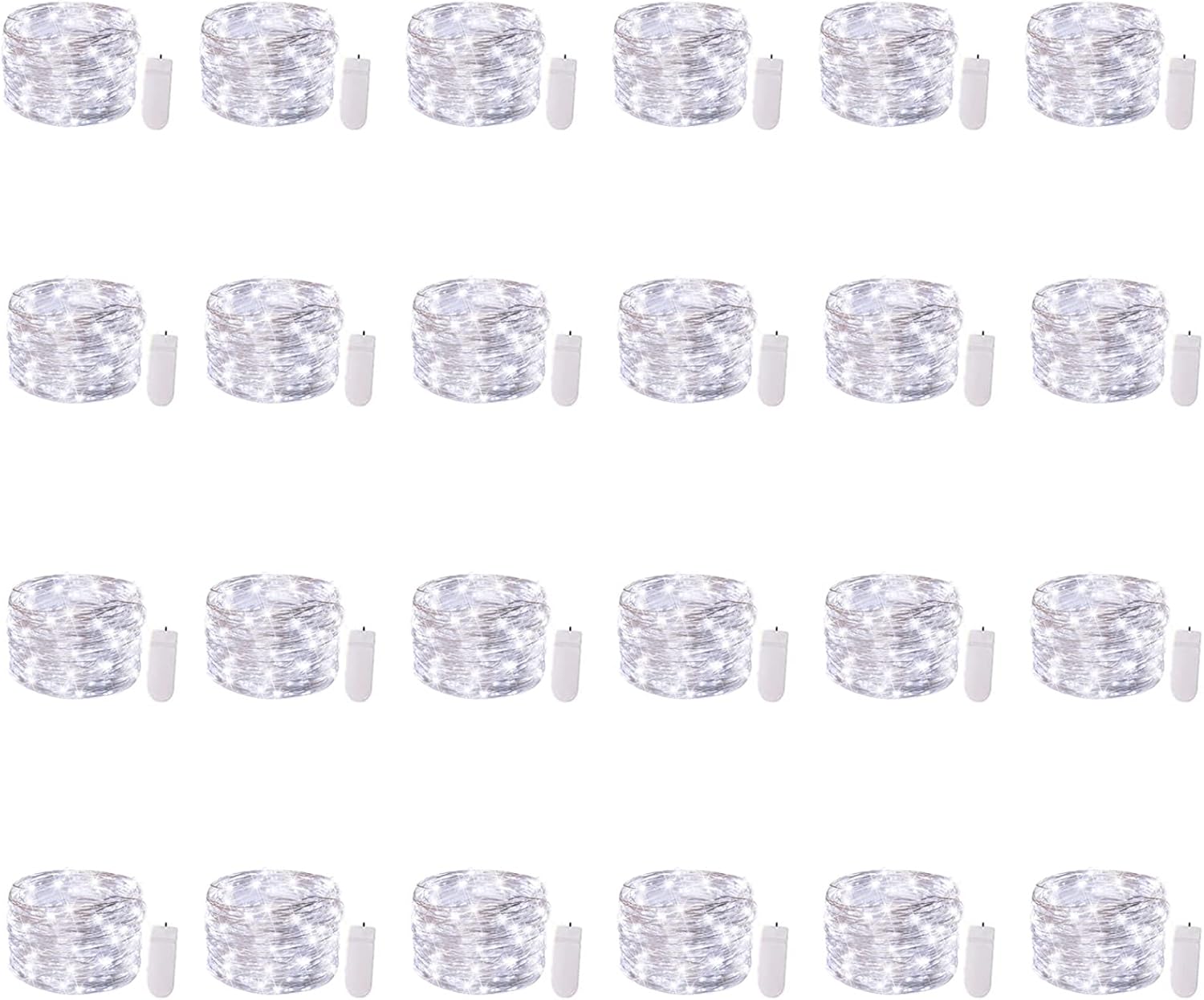 Brightown 12-Pack LED Fairy String Lights