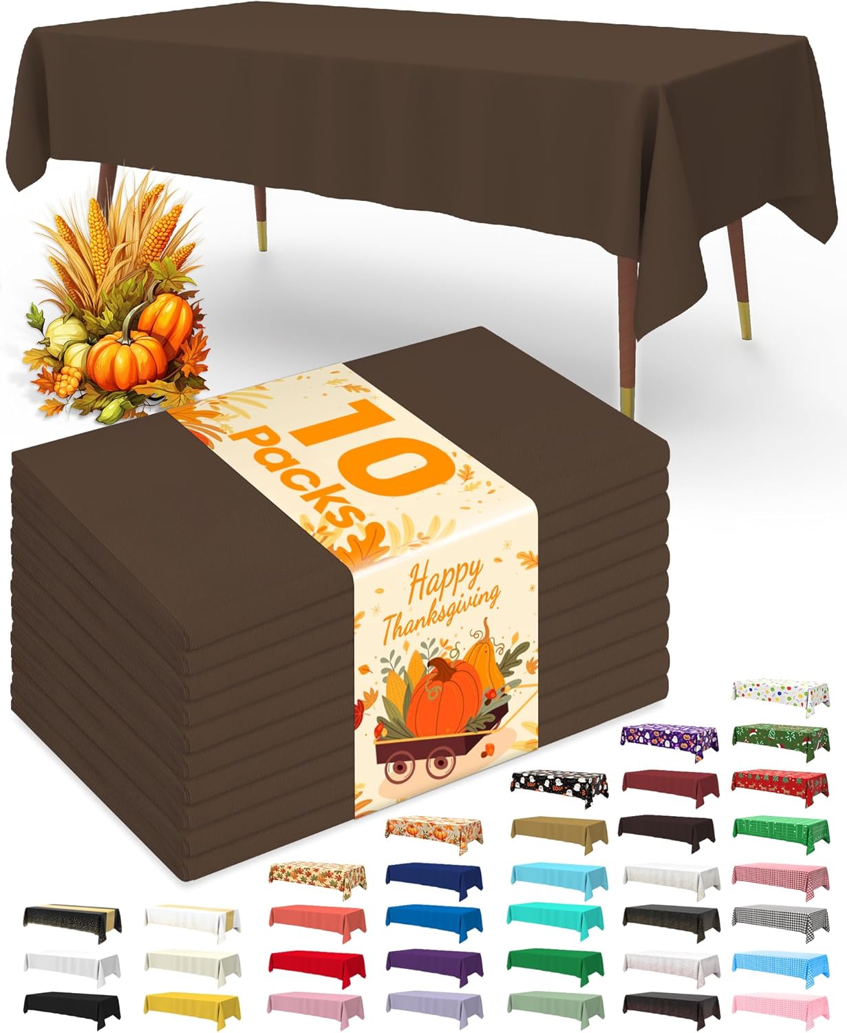 Pureegg Disposable Plastic Tablecloths