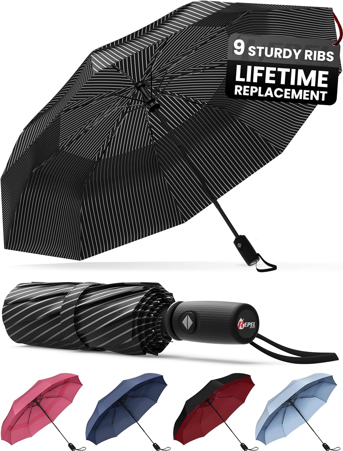 REPEL Windproof Travel Umbrella