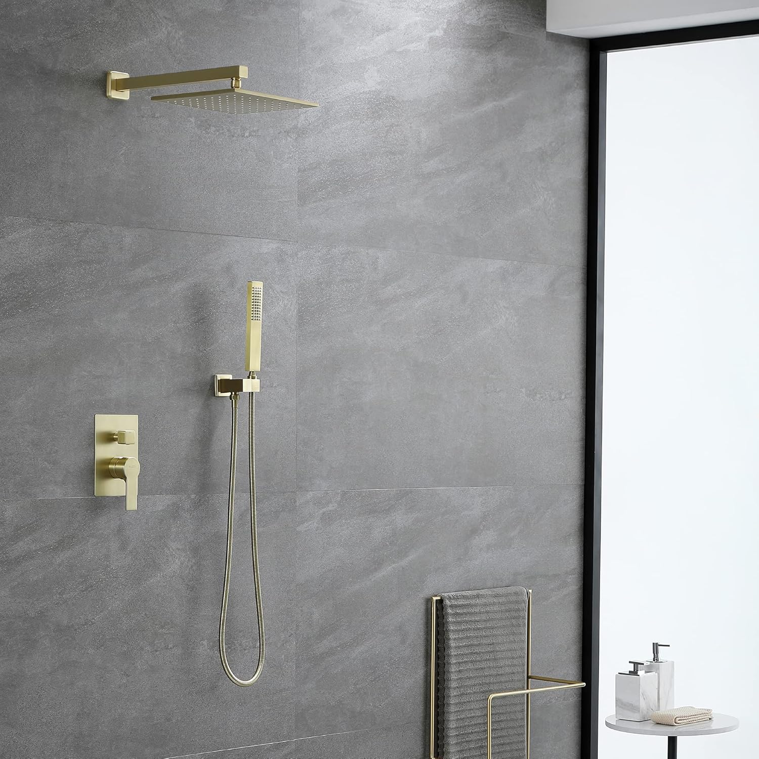 SHAMANDA Brass Rainfall Luxuly Bathroom Shower System