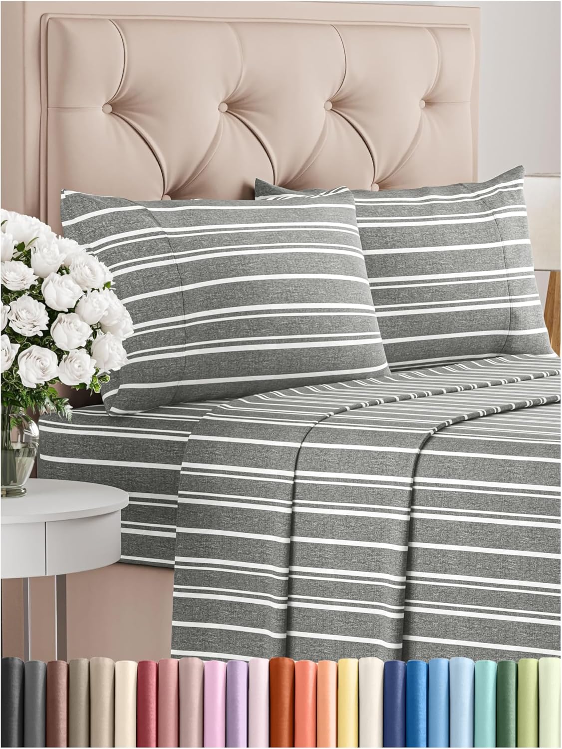 King Size Comfy Breathable & Cooling Bed Sheets Set