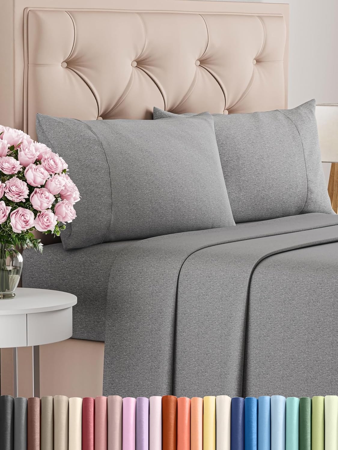 King Size Comfy Breathable & Cooling Bed Sheets Set