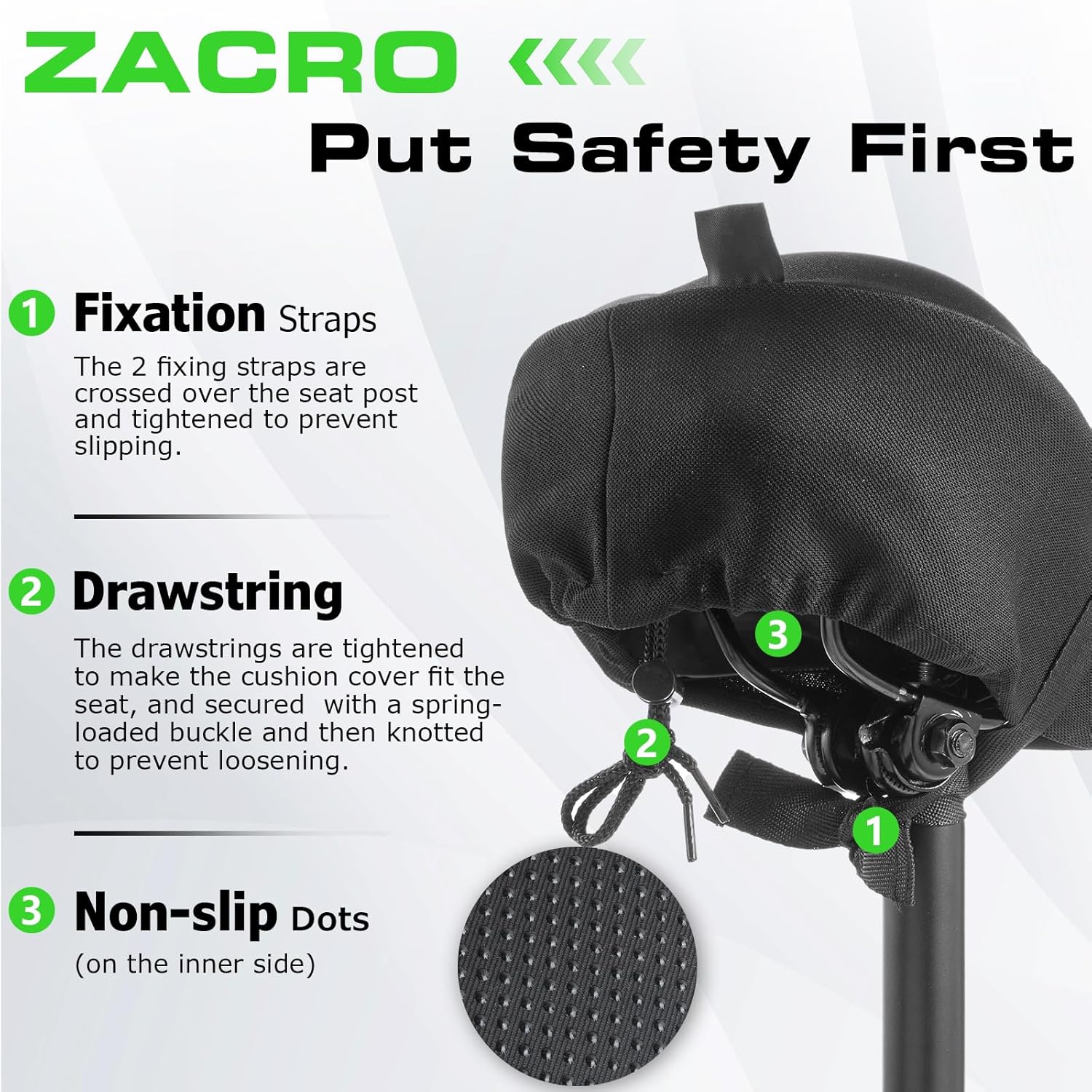 Zacro Bike Seat Cushion