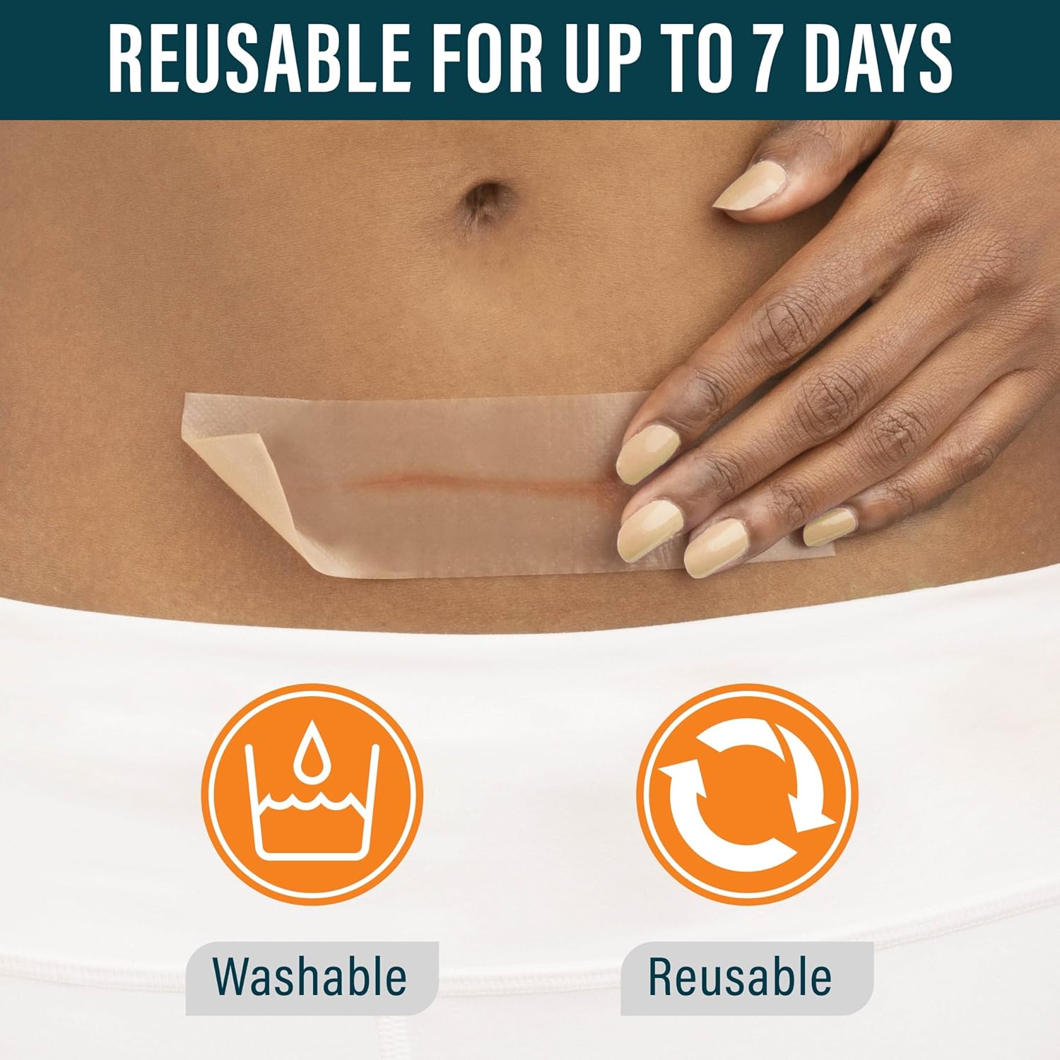 NUVADERMIS Silicone Scar Tape for Surgical Scars