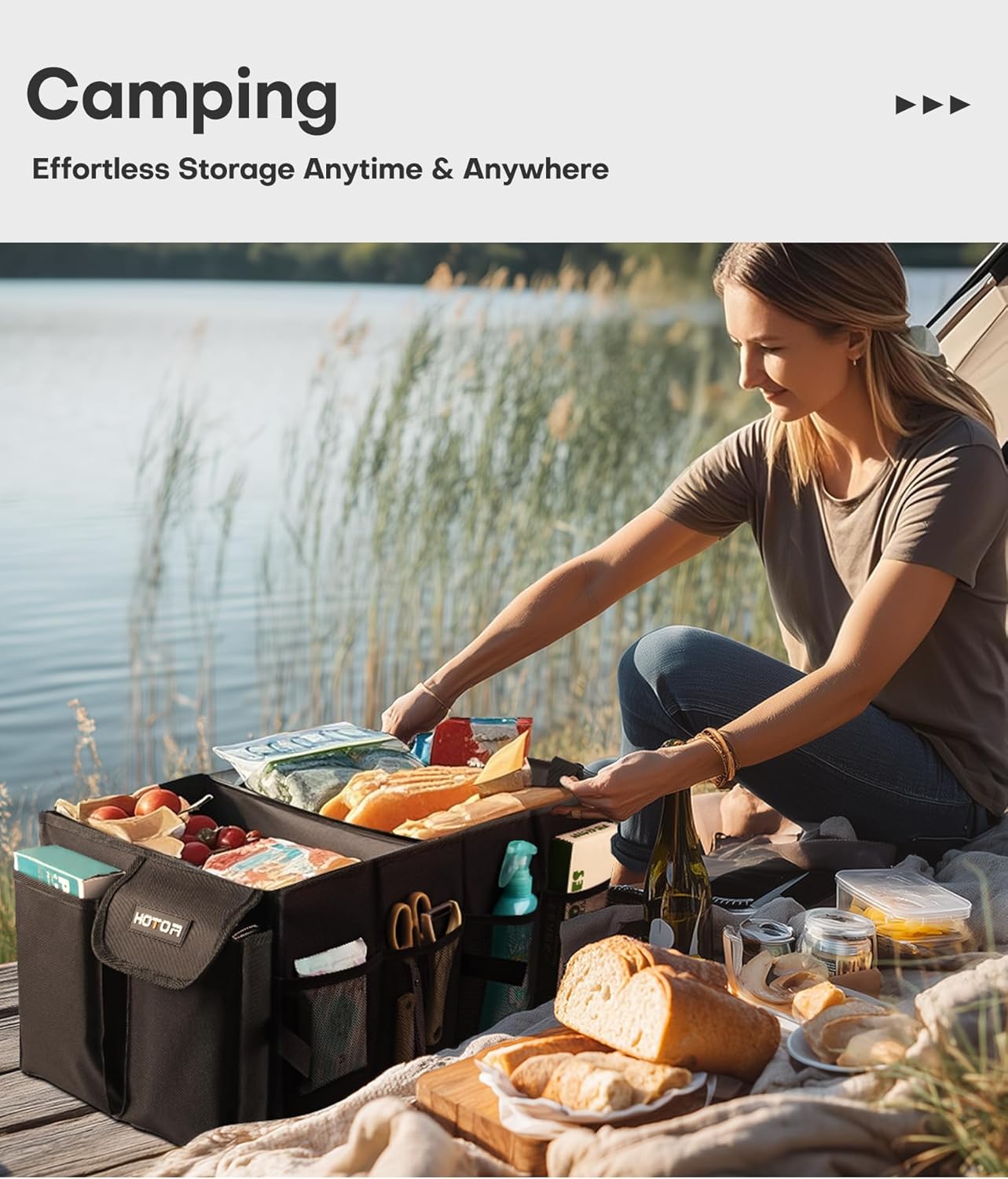 HOTOR Foldable Trunk Organizer