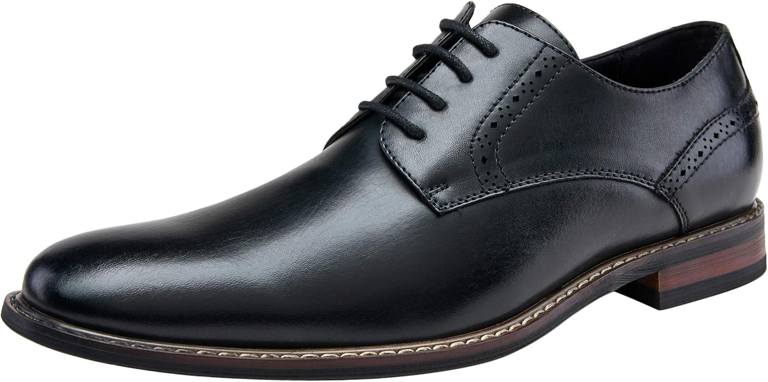 Jousen Men's Dress Cap Toe Shoes