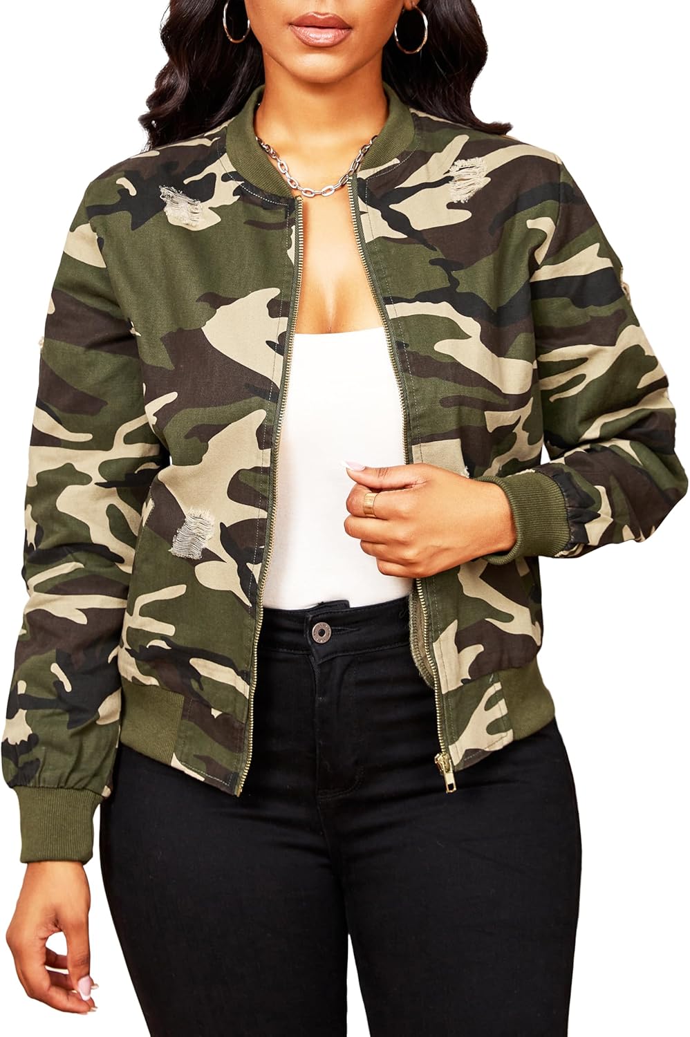 Women’s Lightweight Casual Bomber Jacket