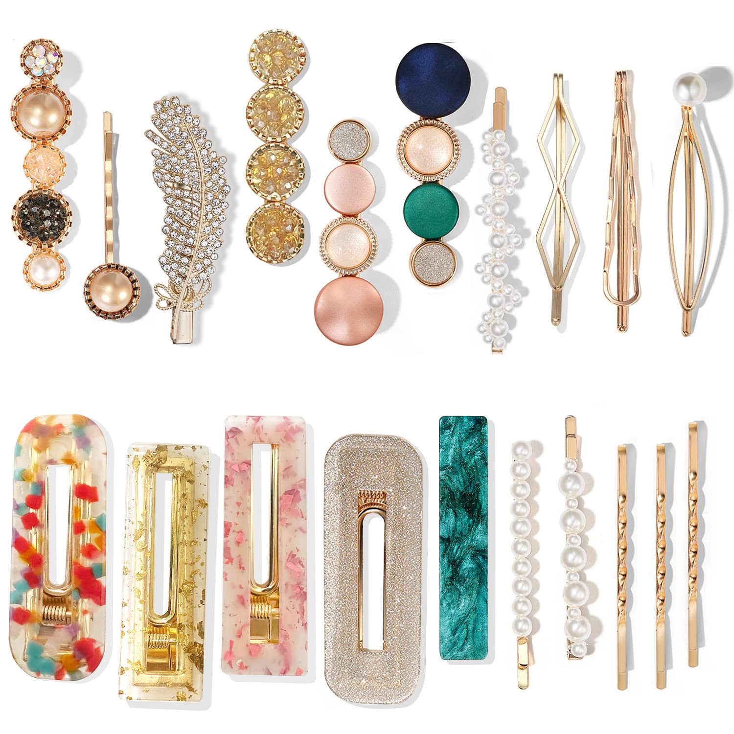 Macaron Boho Hair Barrettes for Women