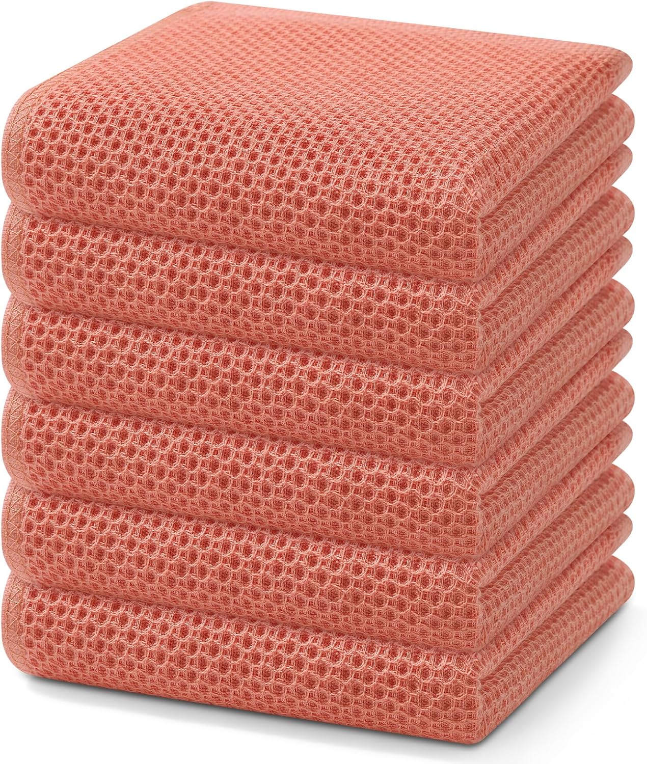 Homaxy 100% Cotton Waffle Dish Cloths