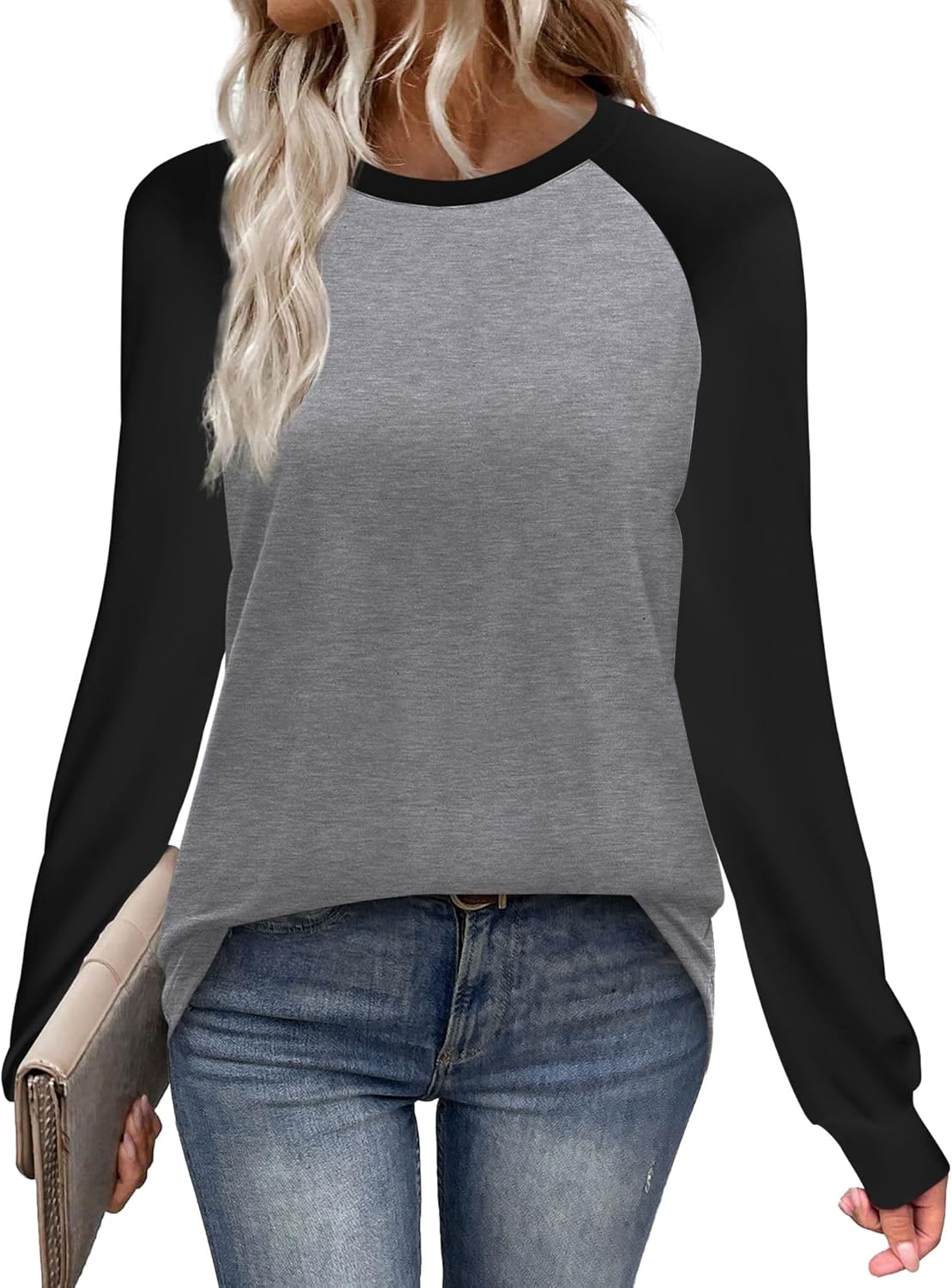 WIHOLL Women’s Long Sleeve Raglan Shirt