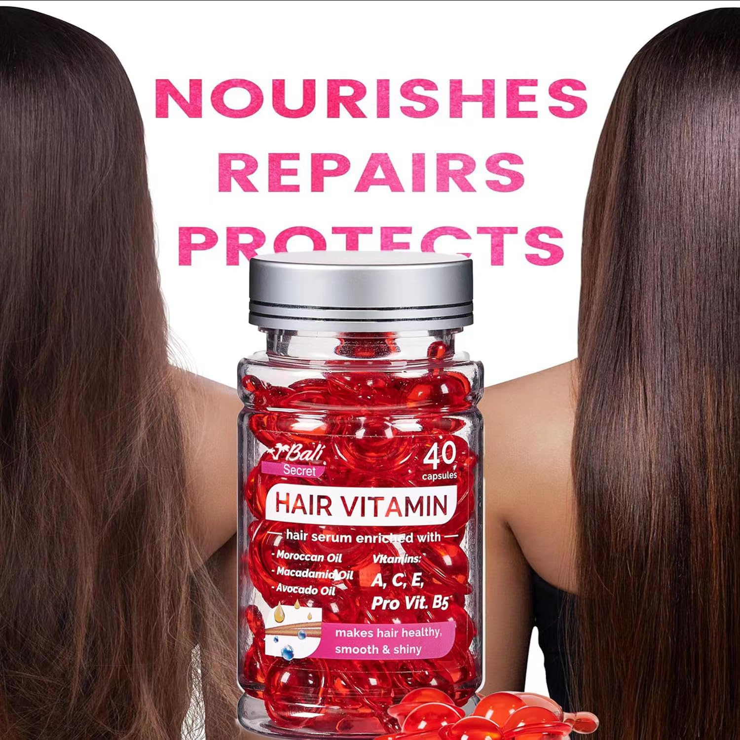 Hussell Hair Serum Capsules with Argan