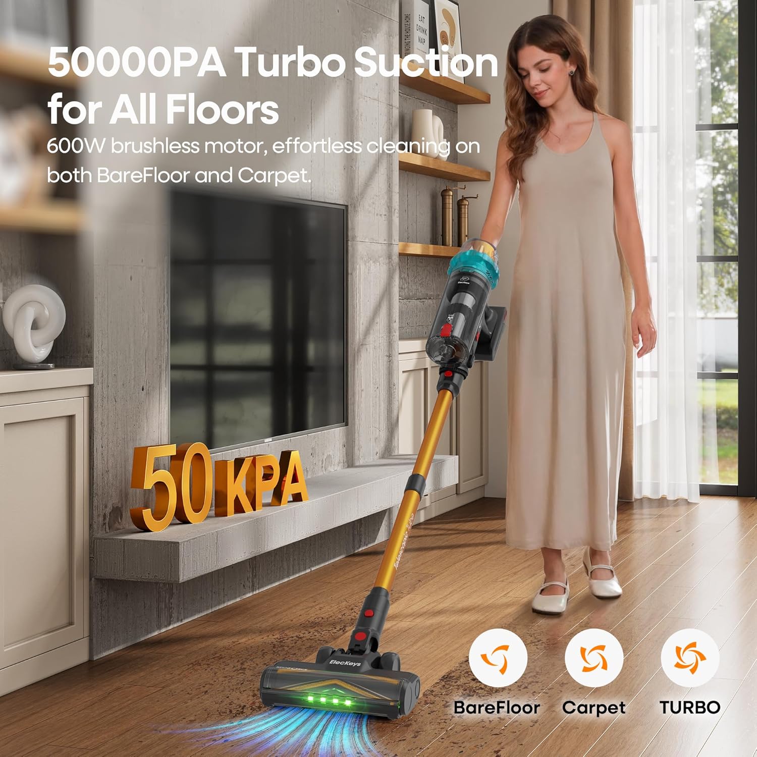 ElecKeys Cordless Vacuum Cleaner for Home