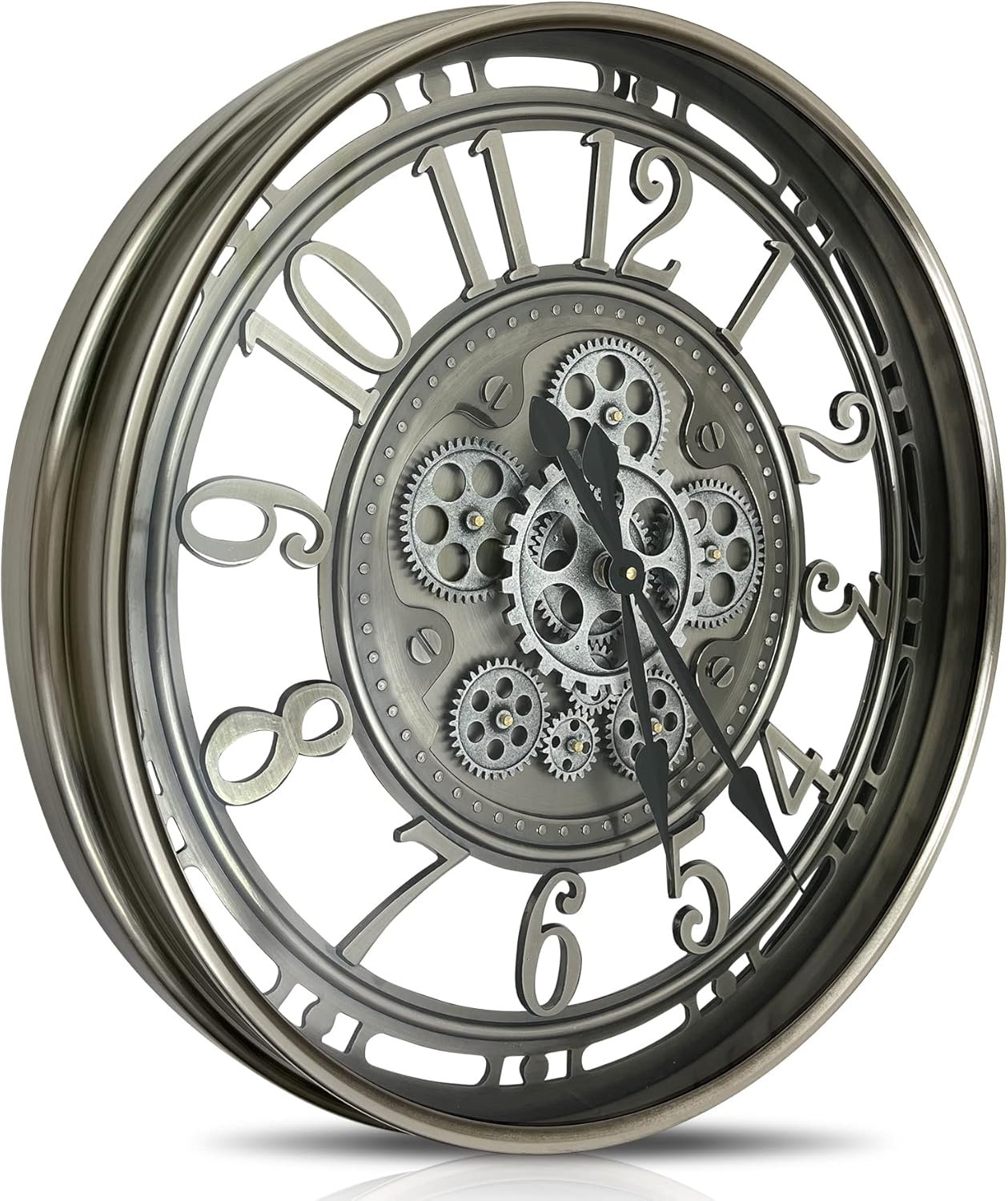 DORBOKER Real Moving Gears Wall Clock