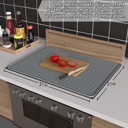 Glass Top Silicone Stove Protector Mat