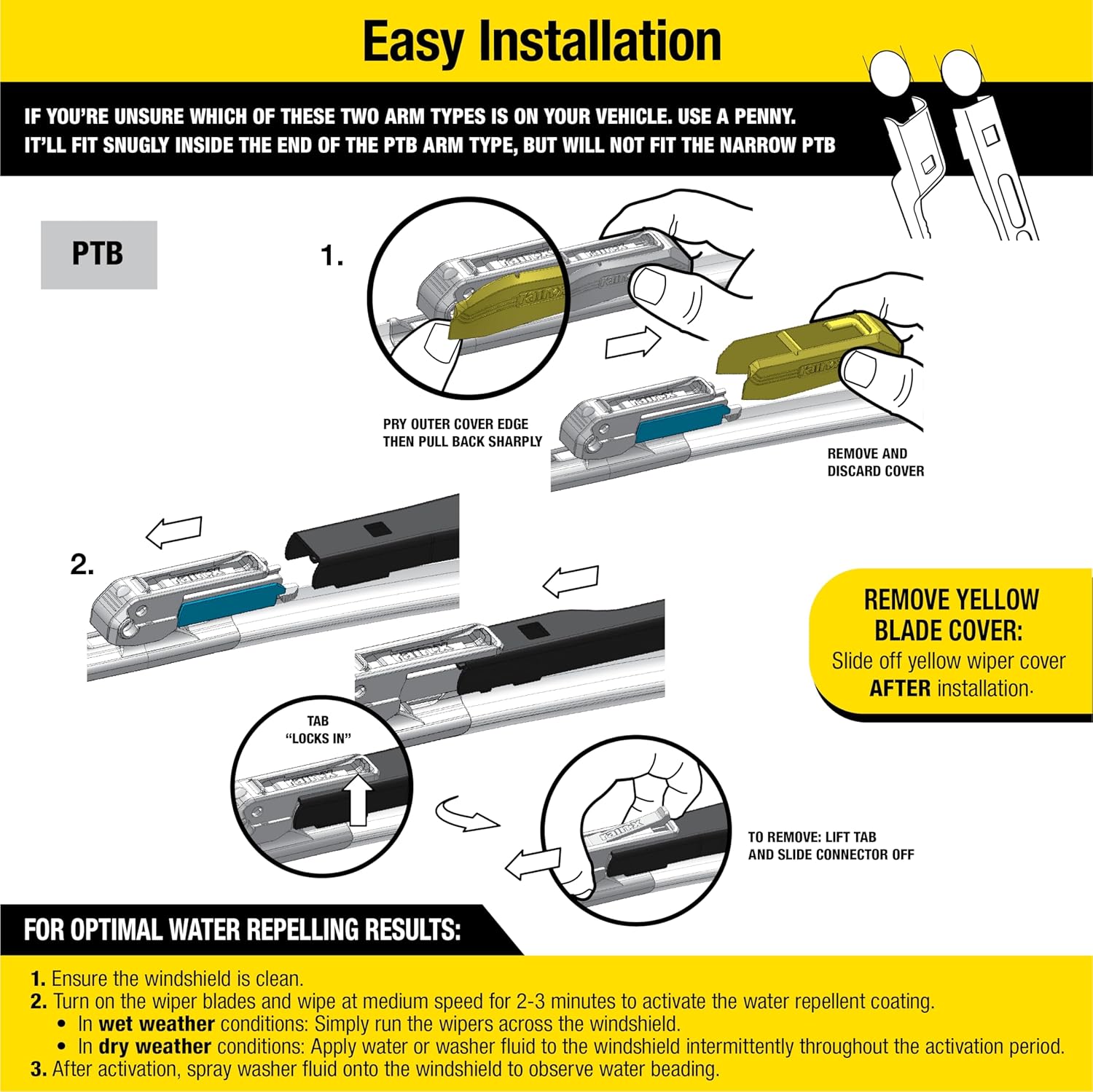 Rain-X Latitude 2-In-1 Water Repellent Wiper Blades