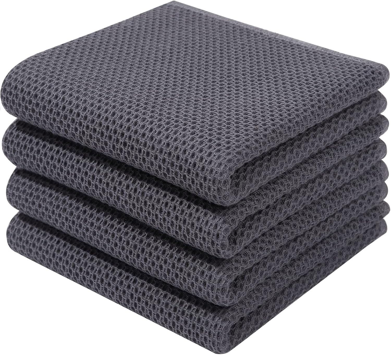 Homaxy 100% Cotton Waffle Dish Cloths