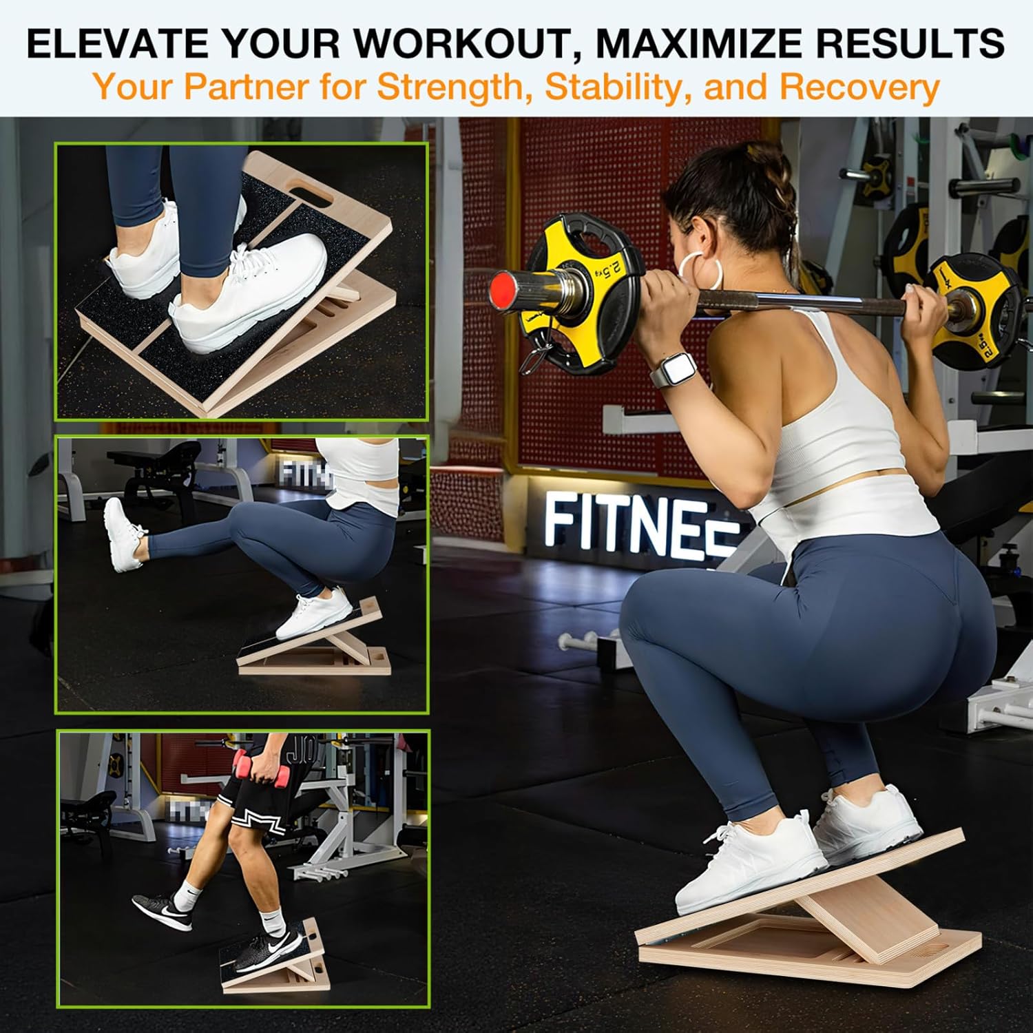 TEMI Slant Board for Calf-Stretching  for Squats