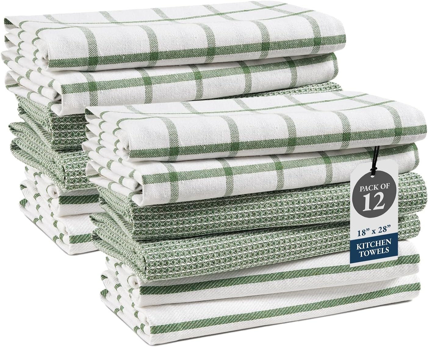 LANE LINEN Kitchen Towels and Dishcloths Sets