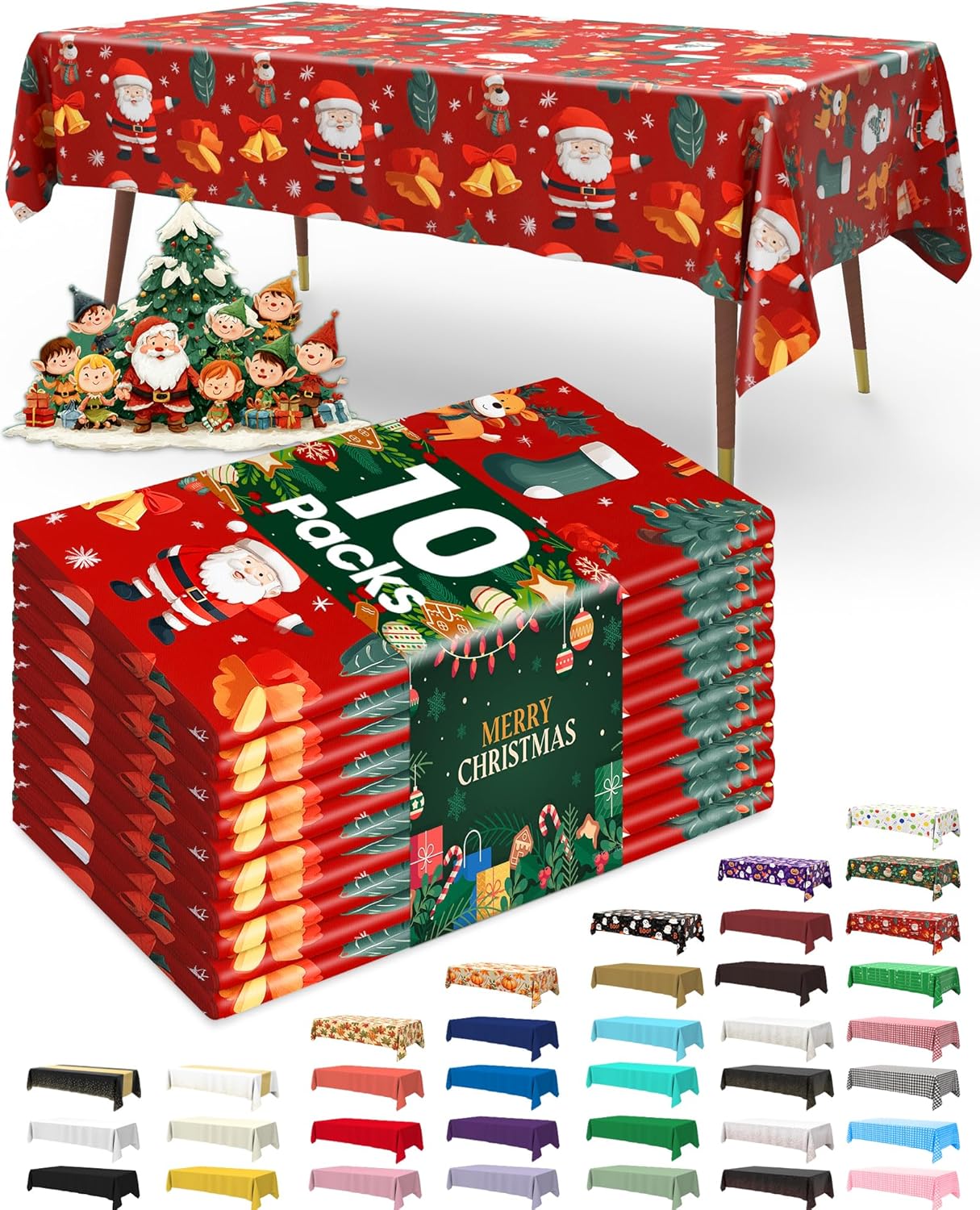 Pureegg Disposable Plastic Tablecloths