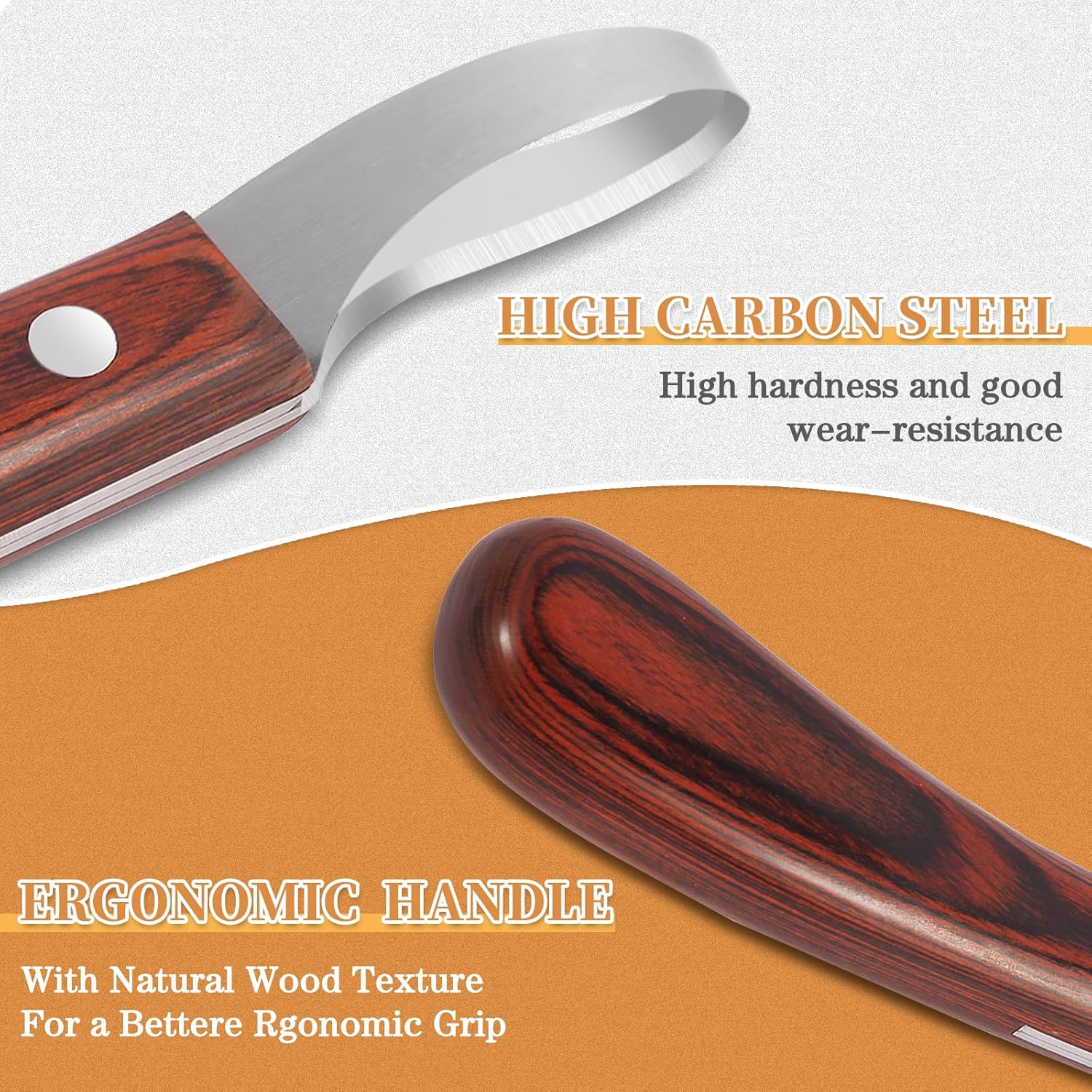 Hoof Knife with Sharpener Farrier Tool Kit for Horses