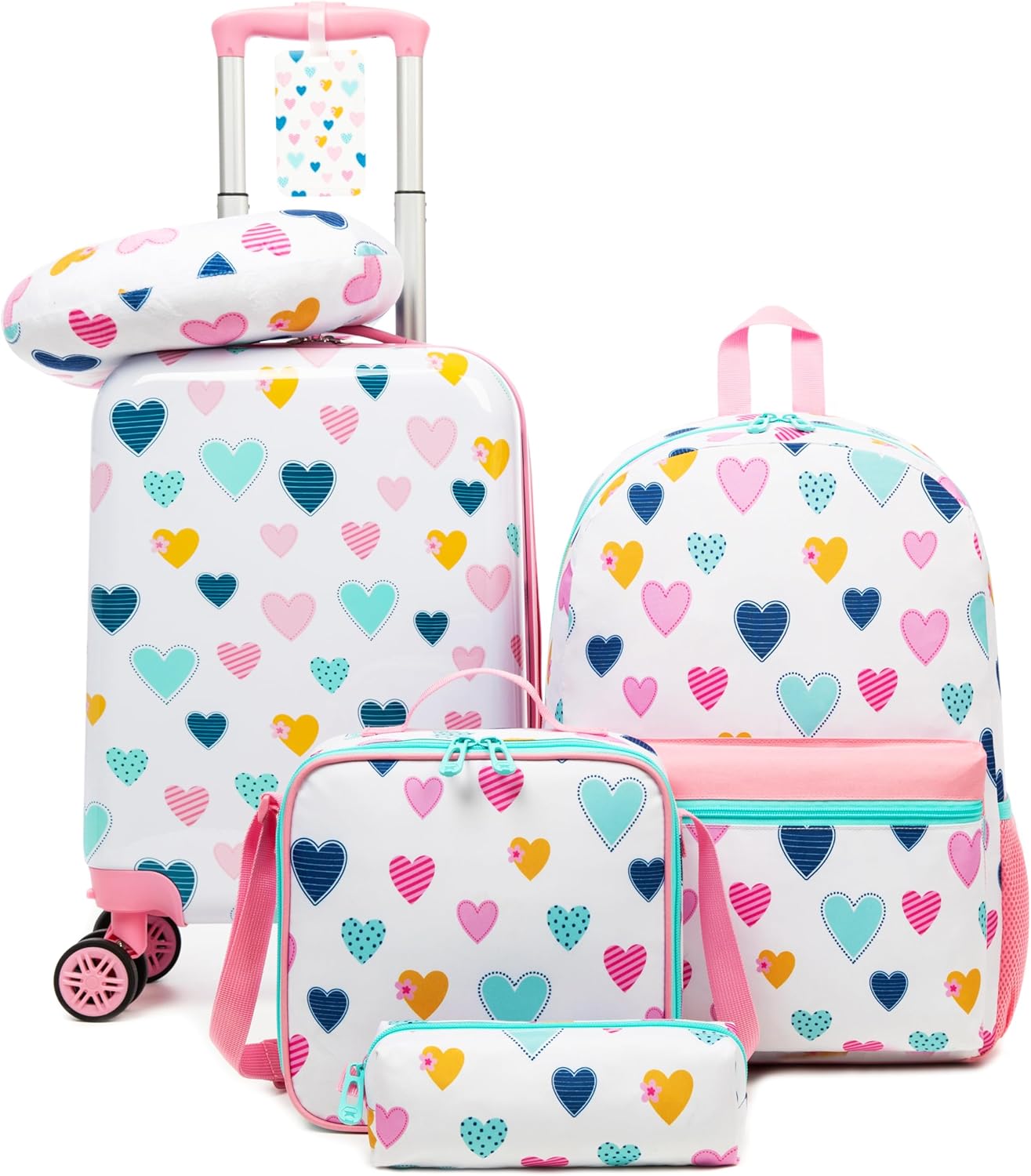 Kid’s Luggage Set 5 Piece Suitcase Set