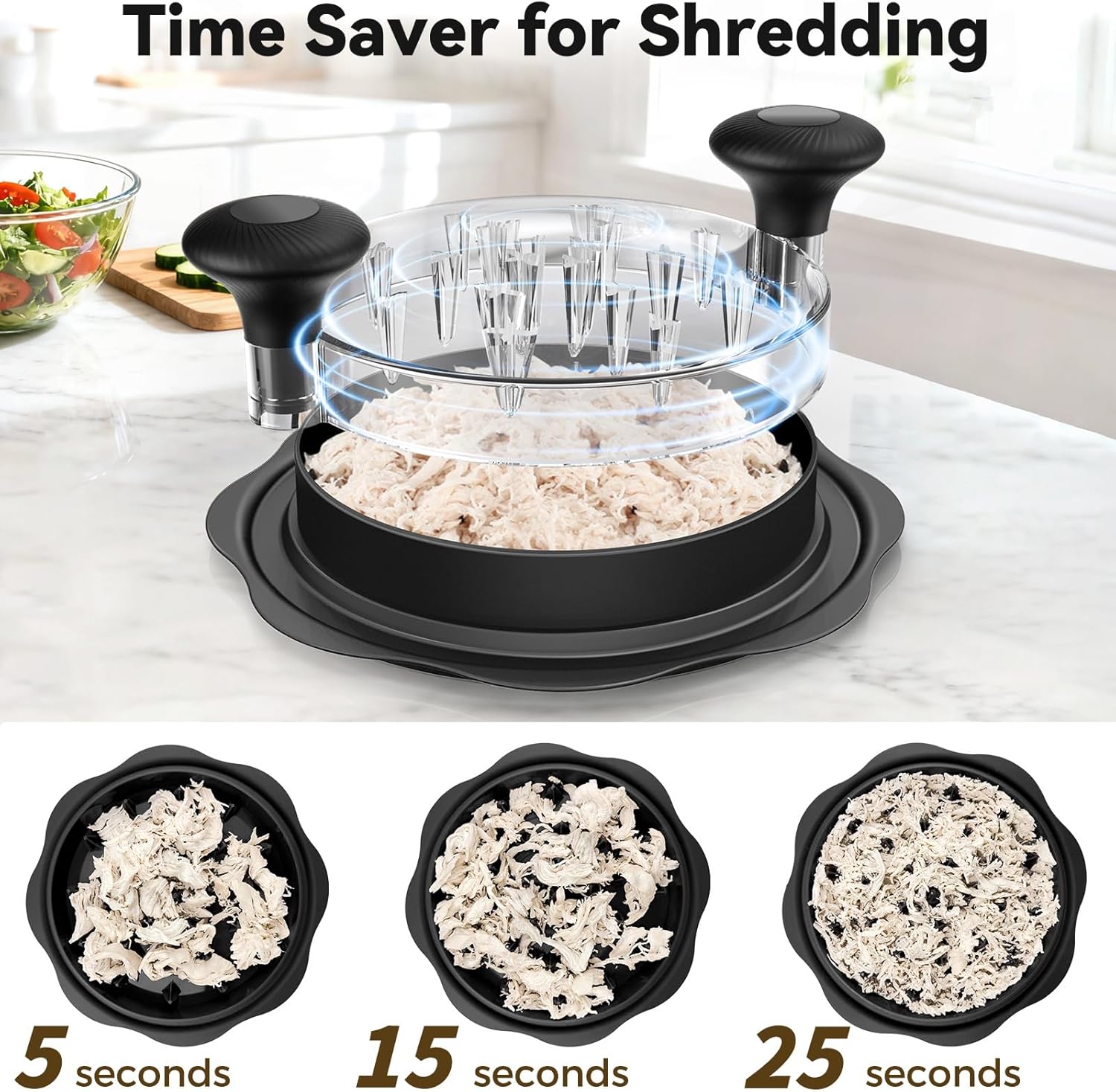 Kitchen Chicken Shredder with Anti-Slip Base