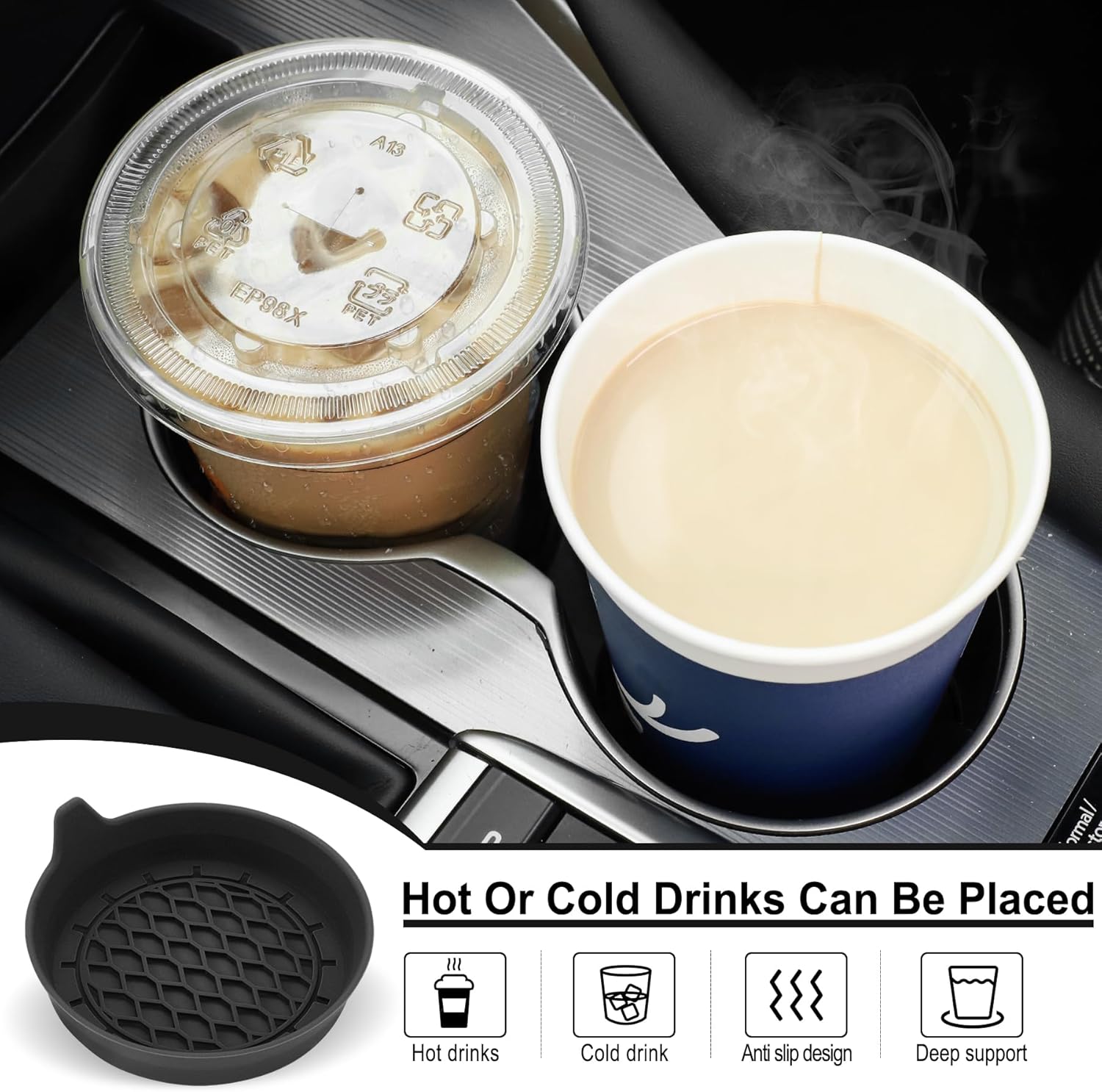SINGARO Car Cup Holder Coasters