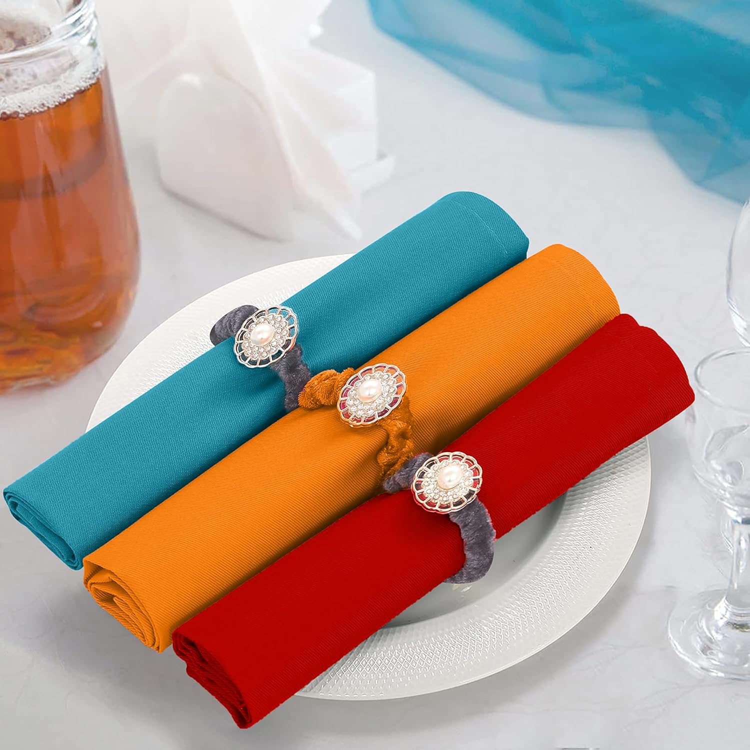 Ruvanti Cloth Napkins Set of Napkins Cloth Washable