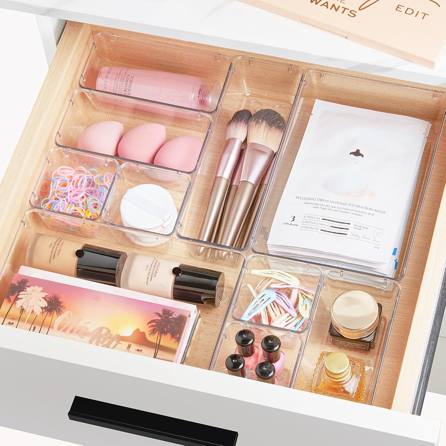 Vtopmart 25PCS Clear Drawer Organizer Set