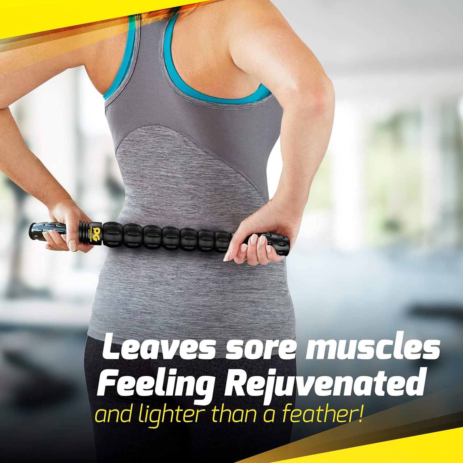 Physix Gear Roller Stick - Muscle Roller Massage Stick for Legs