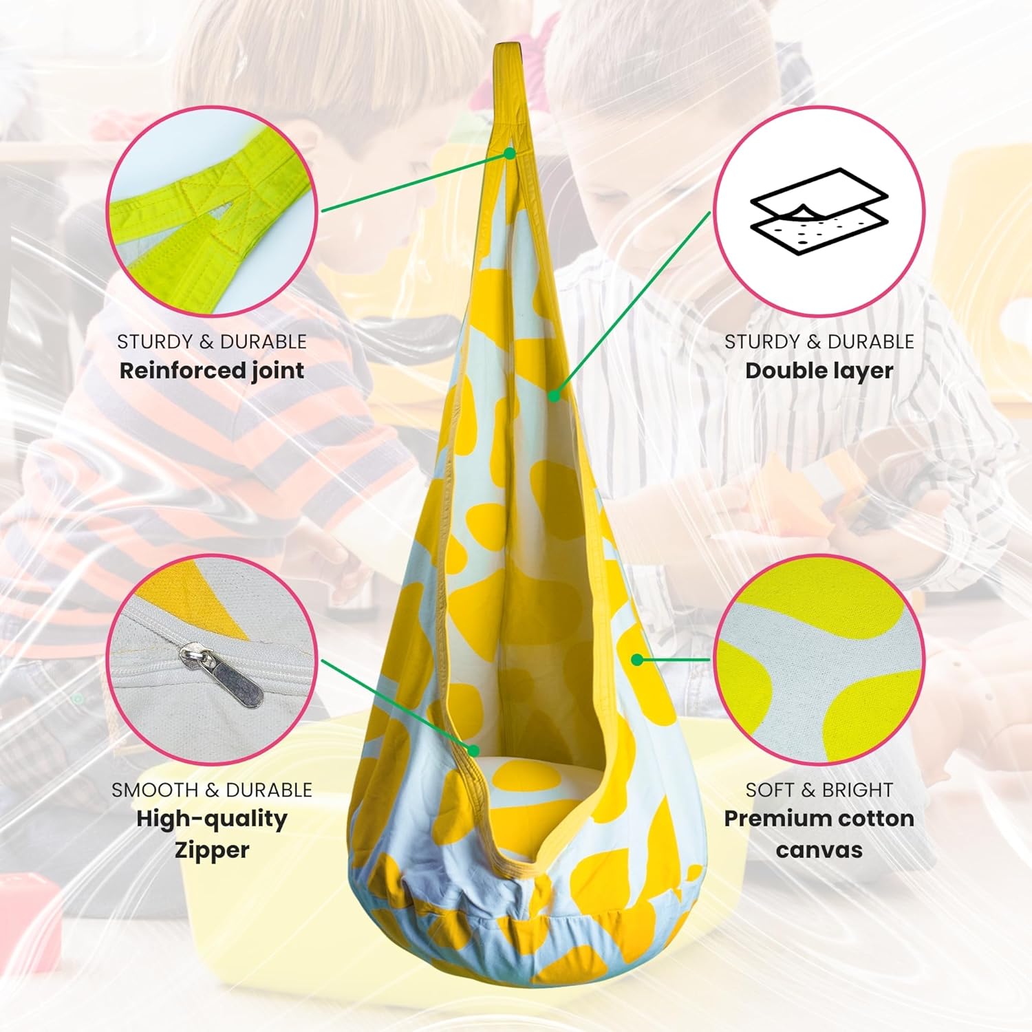 Calming Sensory Swing Indoor Sensory Hammock for Kids