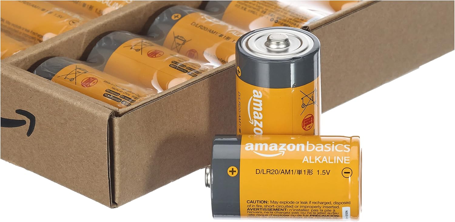 12 Pack D Cell All-Purpose Alkaline Batteries