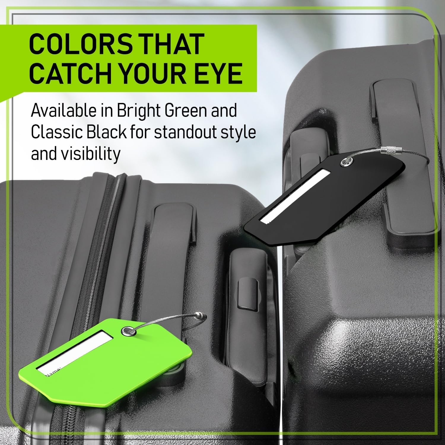 Untethered Durable Luggage Tags for Suitcases