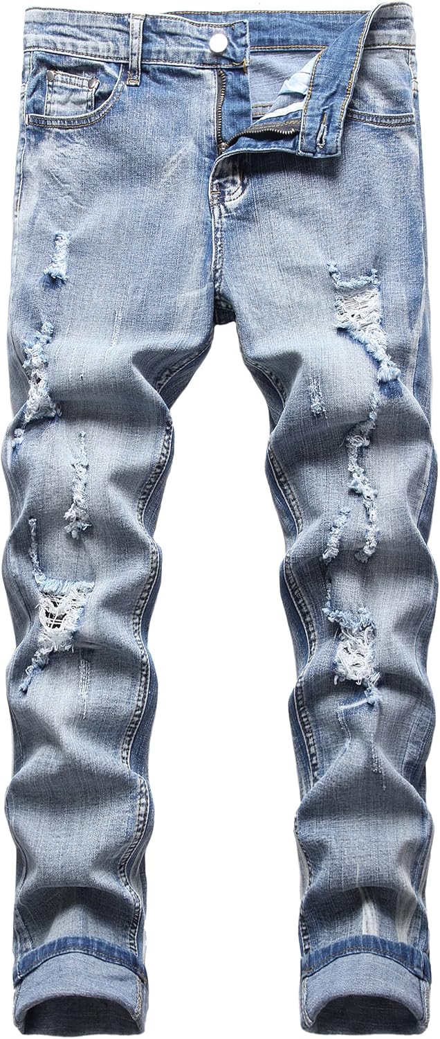 JUNBAOSS Men's Slim Fit Stretch Jeans for Men