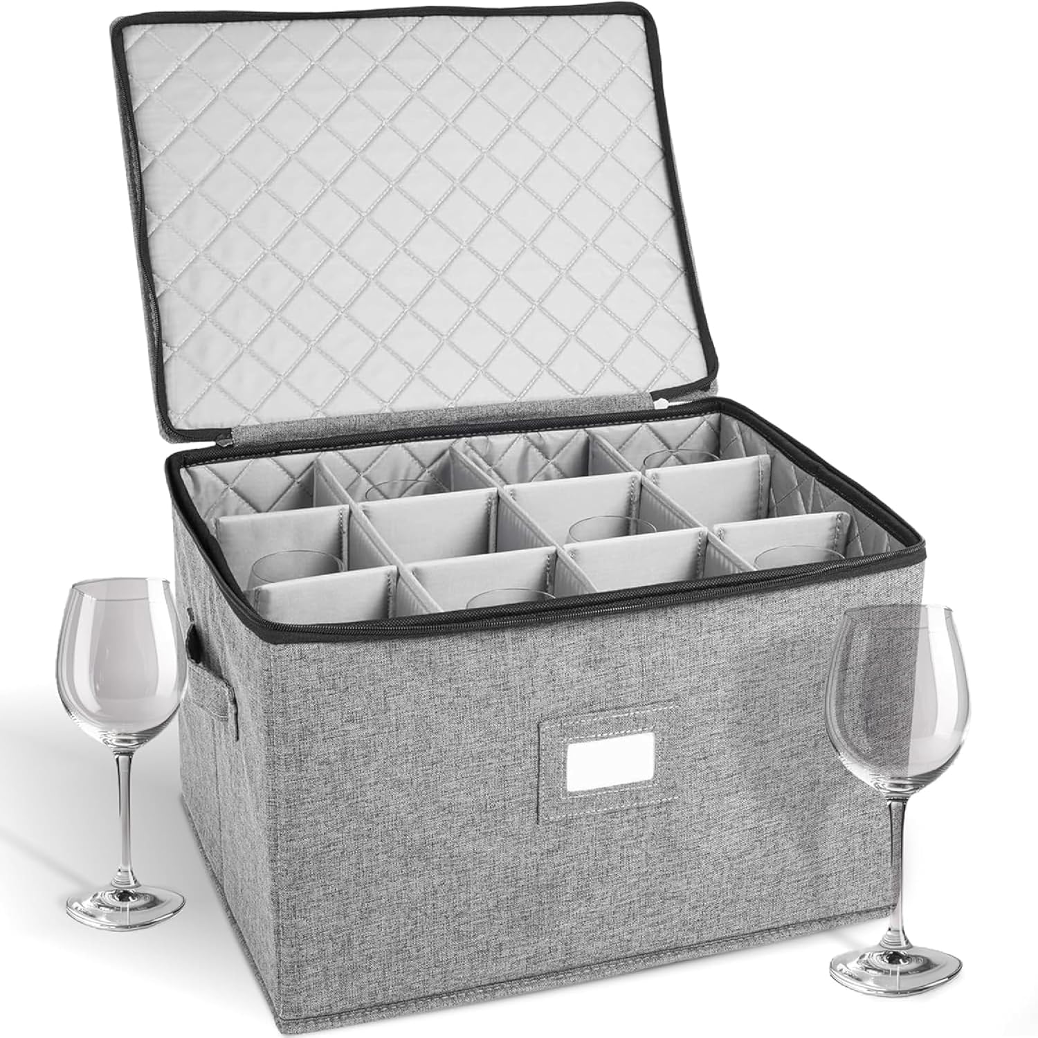 StorageLAB Wine Glass Storage Containers