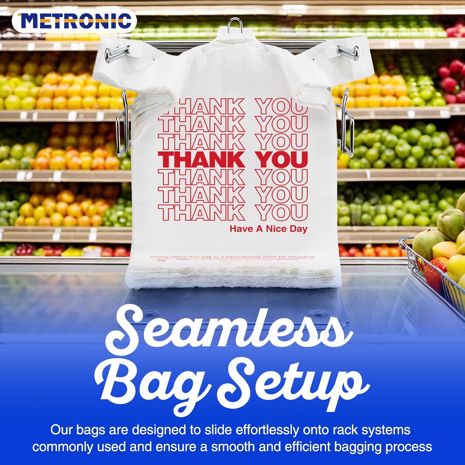 Plastic Retail Shopping Bags with Handles