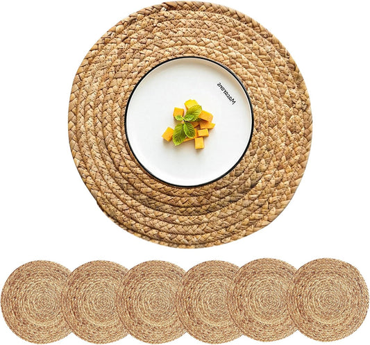 Woven Placemats Round Placemats Set Wicker Placemat